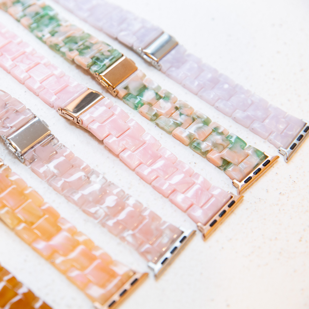 Rosetta Resin Watch Strap - White - 42mm/44mm