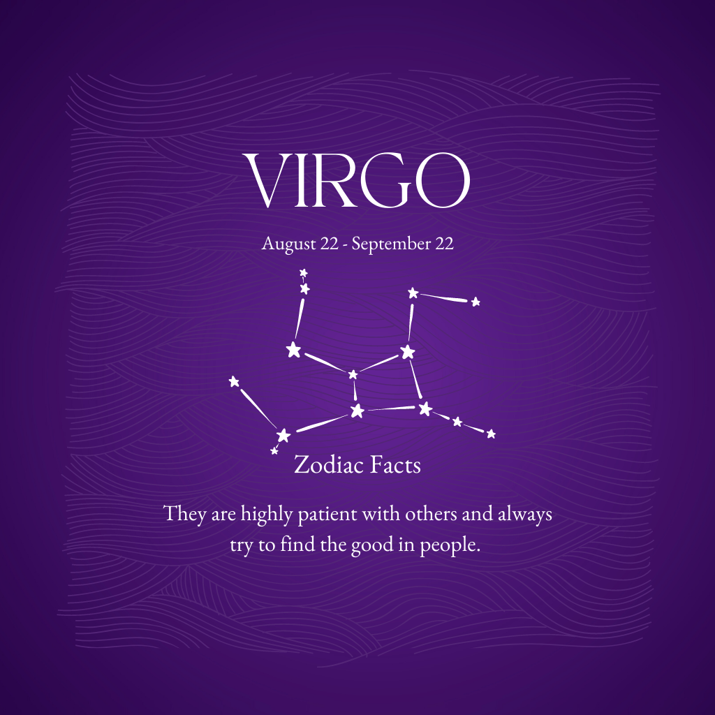 Virgo Constellation Necklace Rose Gold