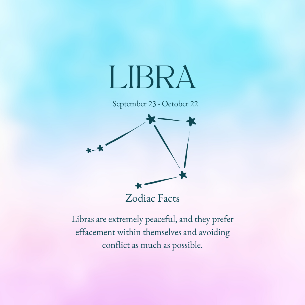 Libra Constellation Necklace Rose Gold