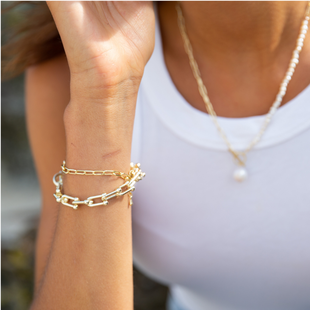 Chain Link Bracelet Gold