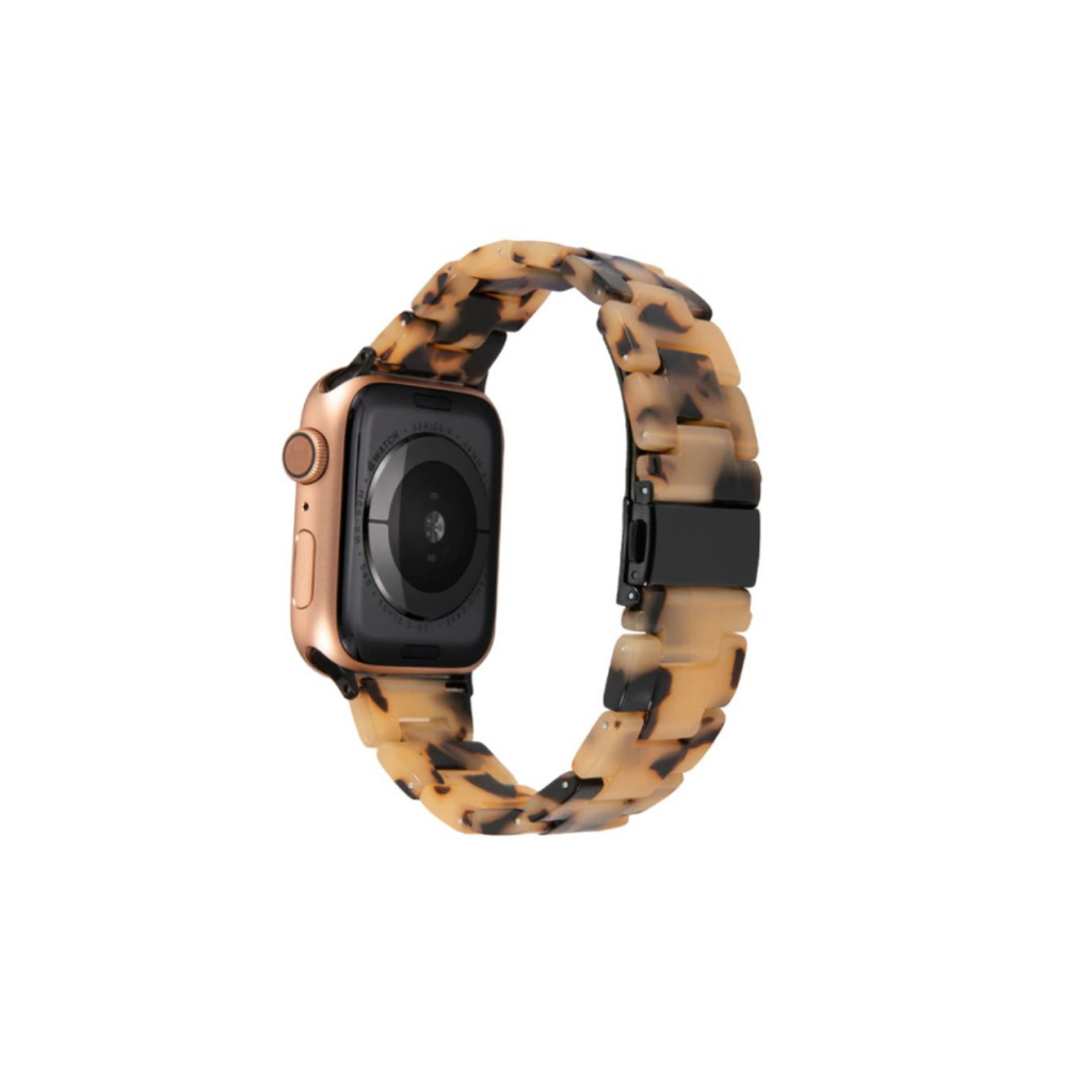 Rosetta Resin Watch Strap - Light Tortoise Shell - 42mm/44mm