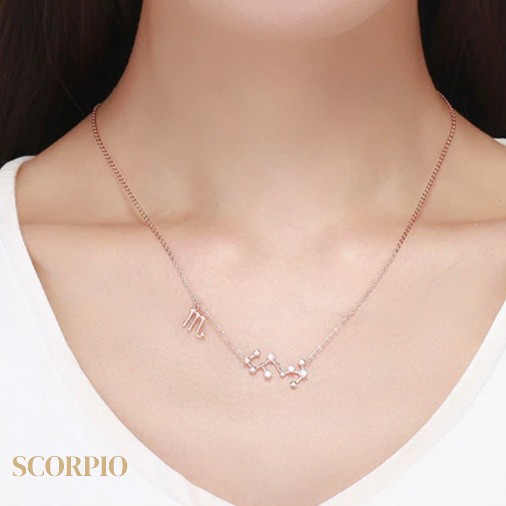 Rose gold hot sale scorpio necklace