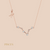 Pisces Constellation Necklace Rose Gold