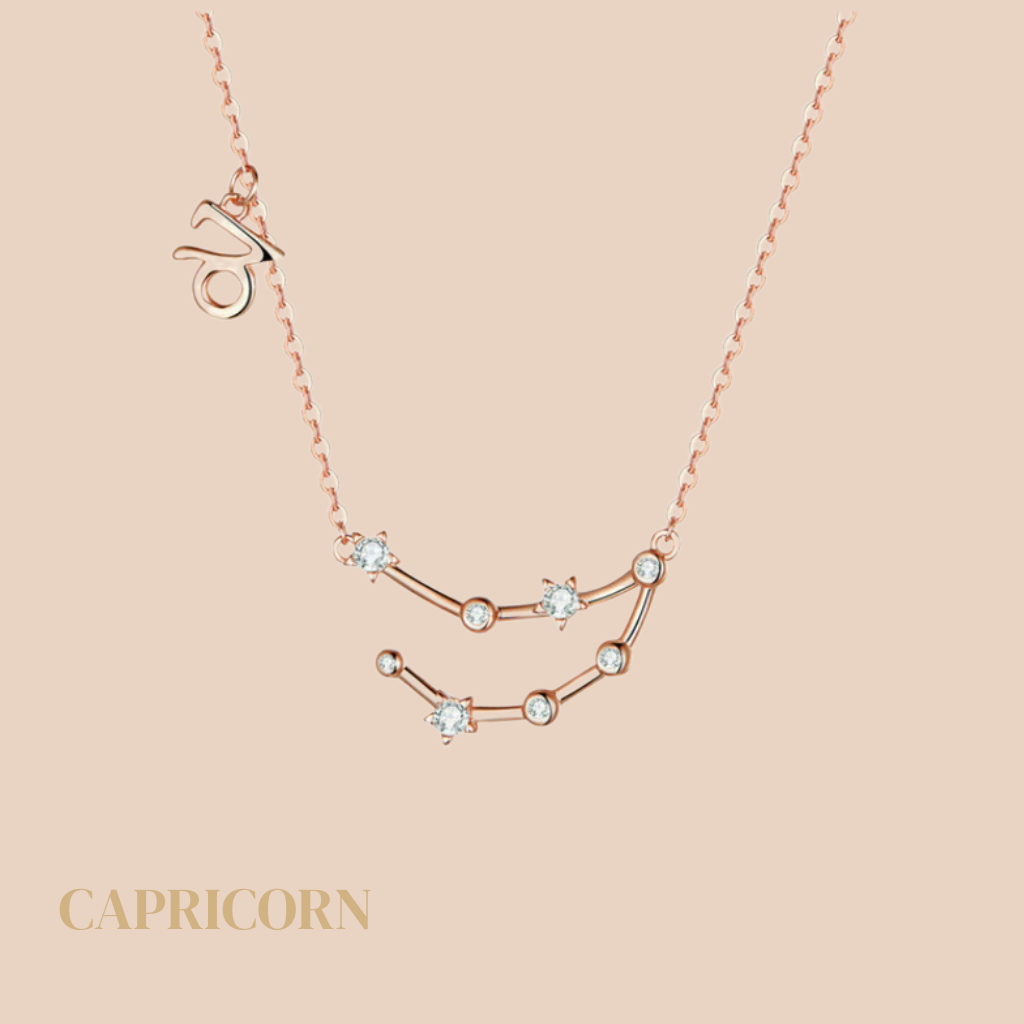 Hot rose gold capricorn necklace 2025 - Main Image