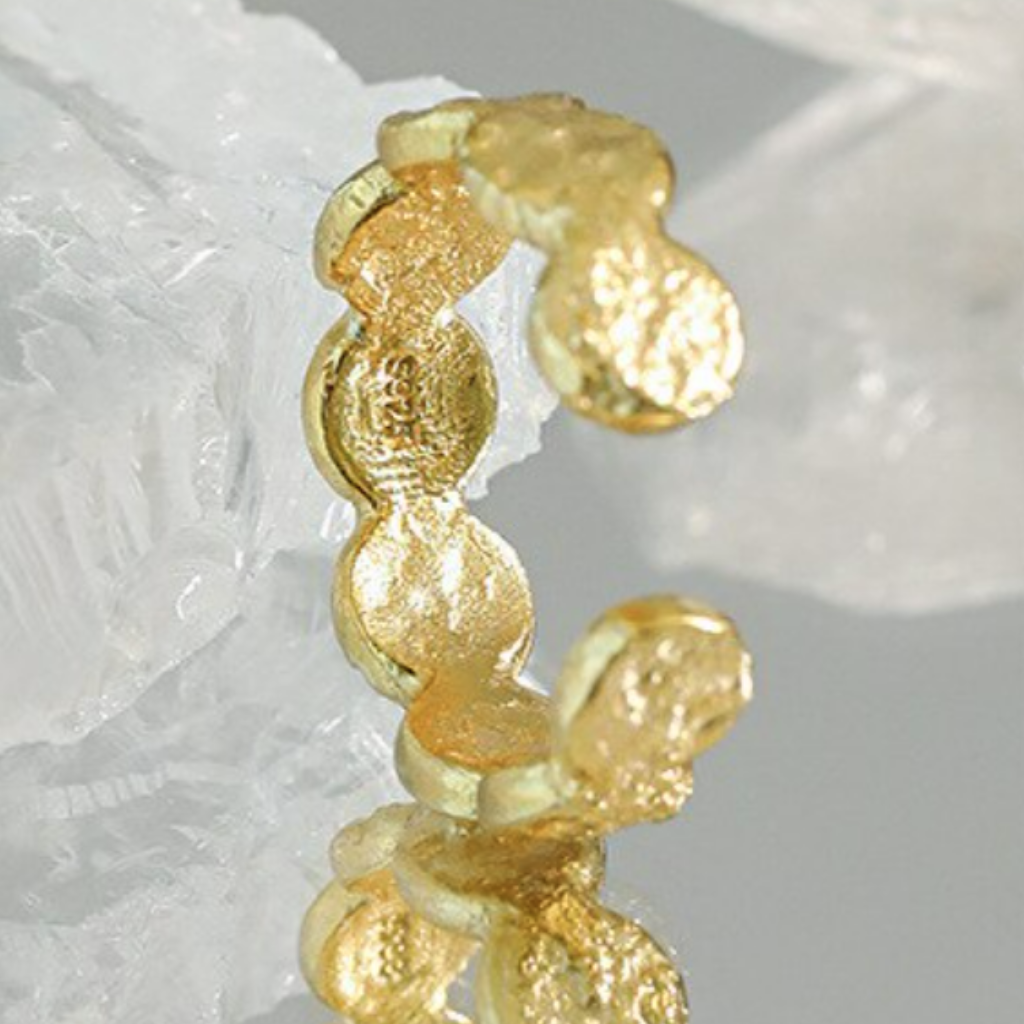 Crush O Link Ring Gold