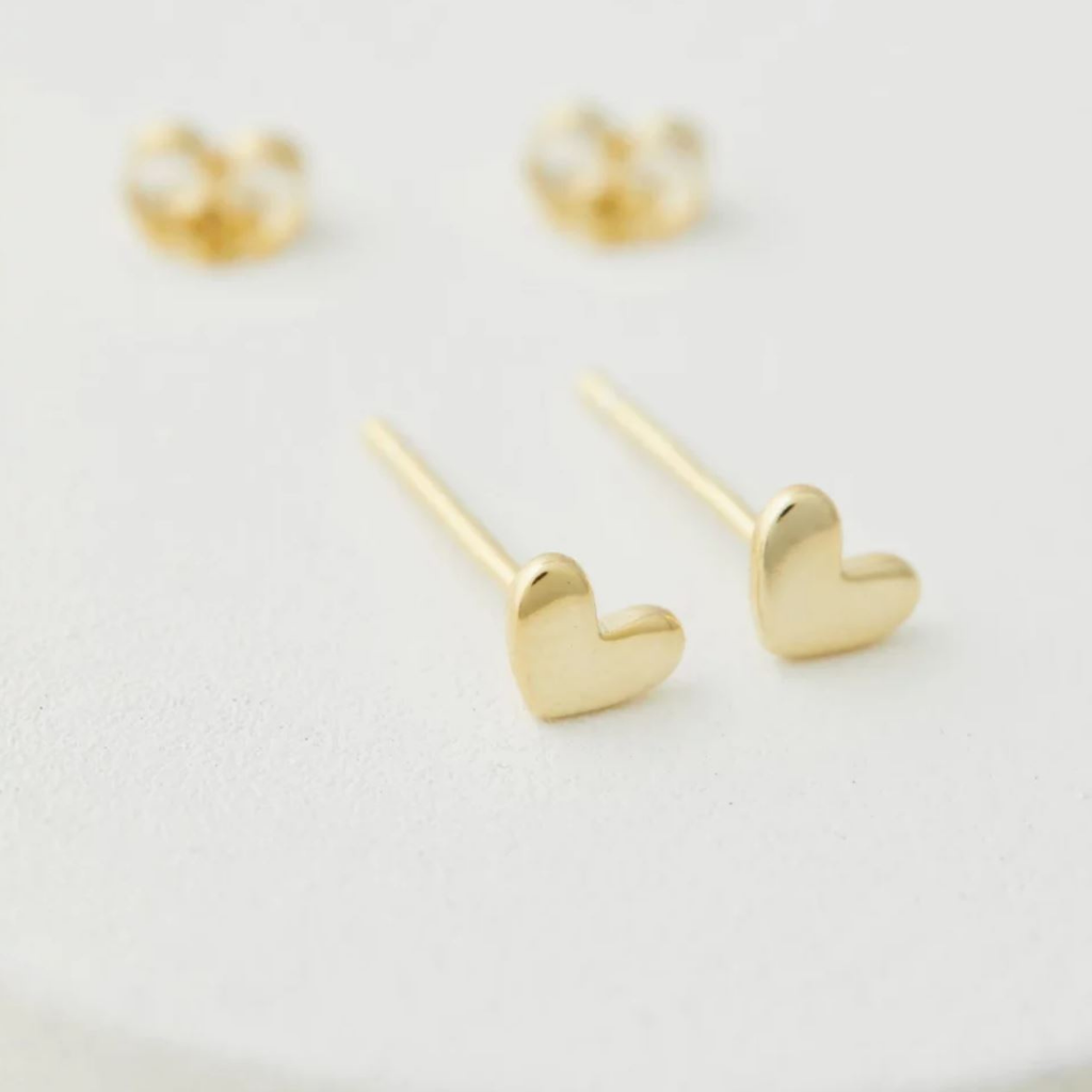 Chuchka Mini Heart Stud Gold