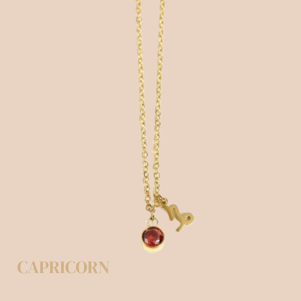 Capricorn Gem Necklace