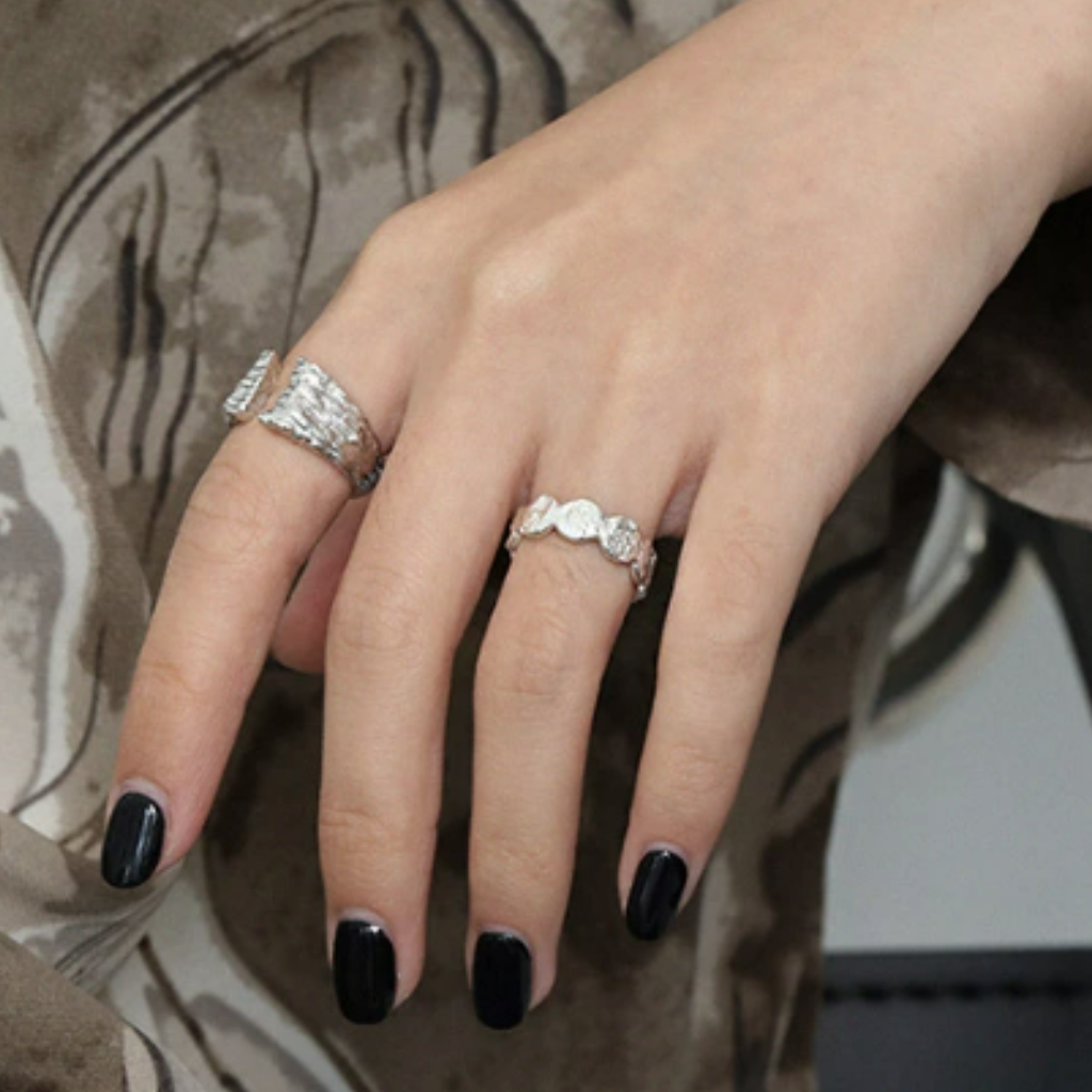 Crush O Link Ring Silver