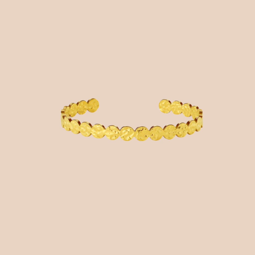 Crush O Link Bangle Gold