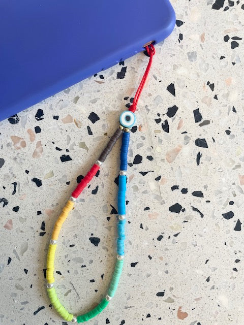 Phone Wristlet Bling - Rainbow