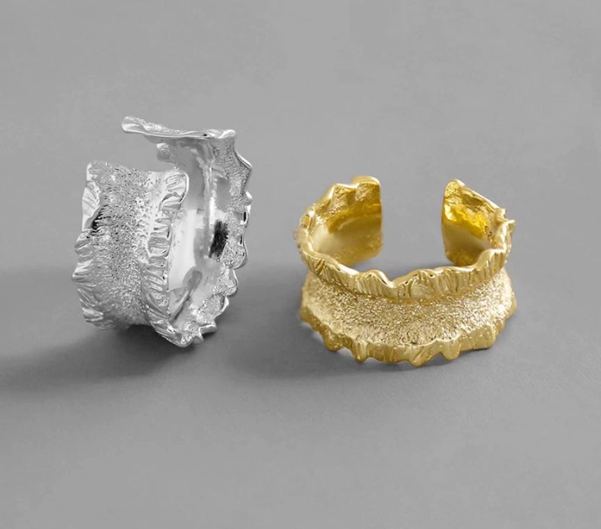 Crush Speckle Ring - Gold